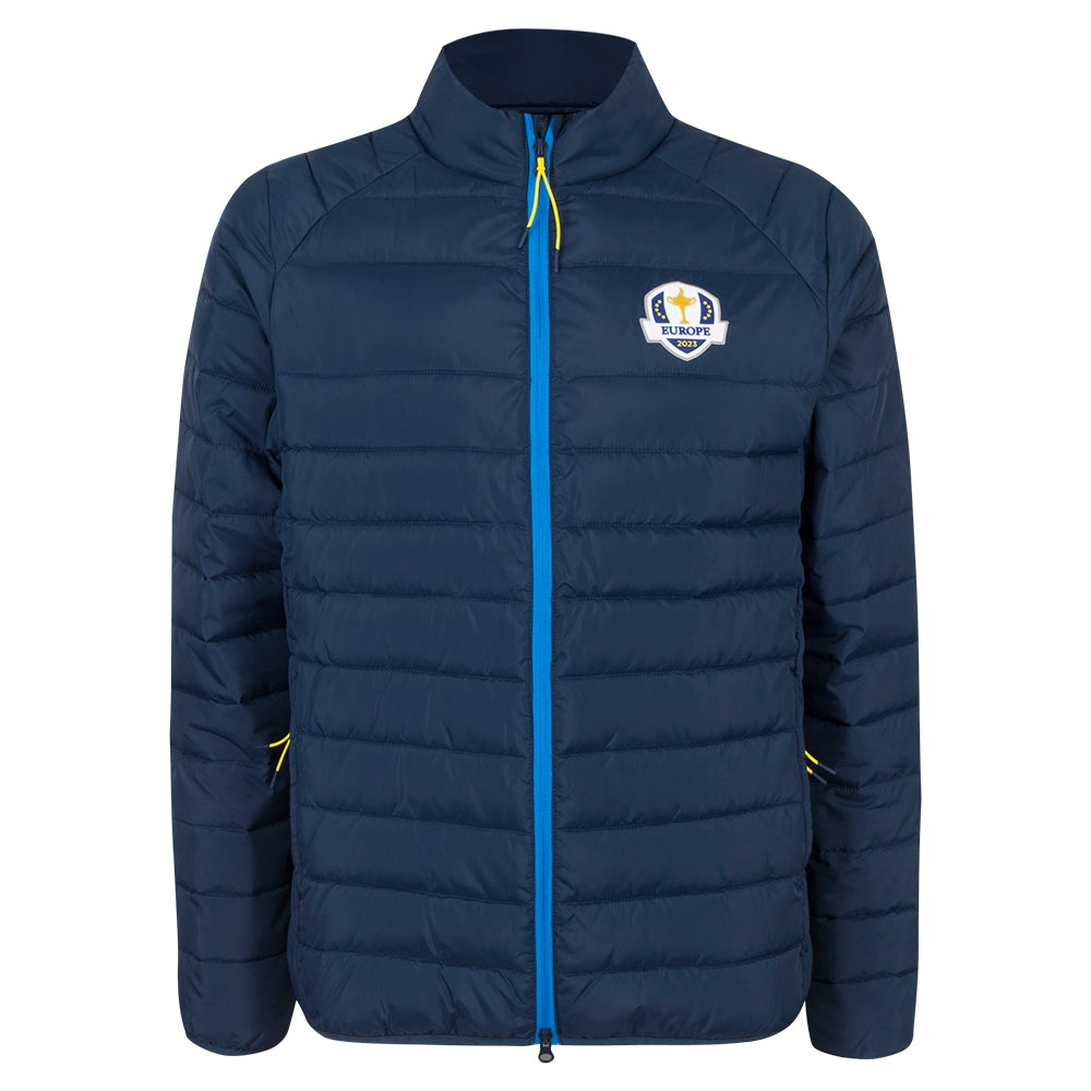 2023 Ryder Cup Official European Fanwear Men&#39;s Padded Jacket - Front
