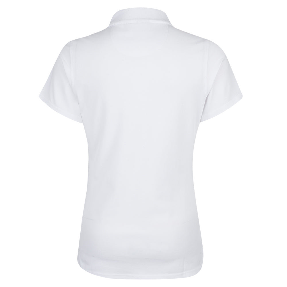 2023 Ryder Cup Glenmuir Women's White Sophie Polo Shirt Front