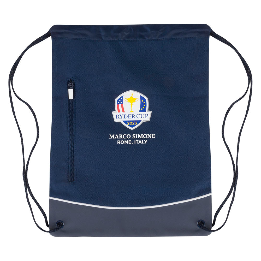 2023 Ryder Cup Navy Gym Sack - Front