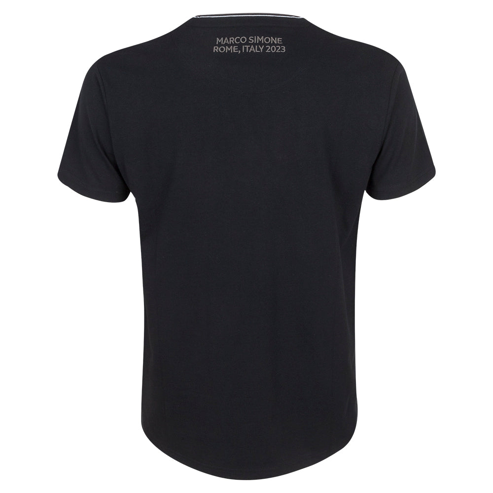 2023 Ryder Cup Men's Black Tonal Waffle T-Shirt Front