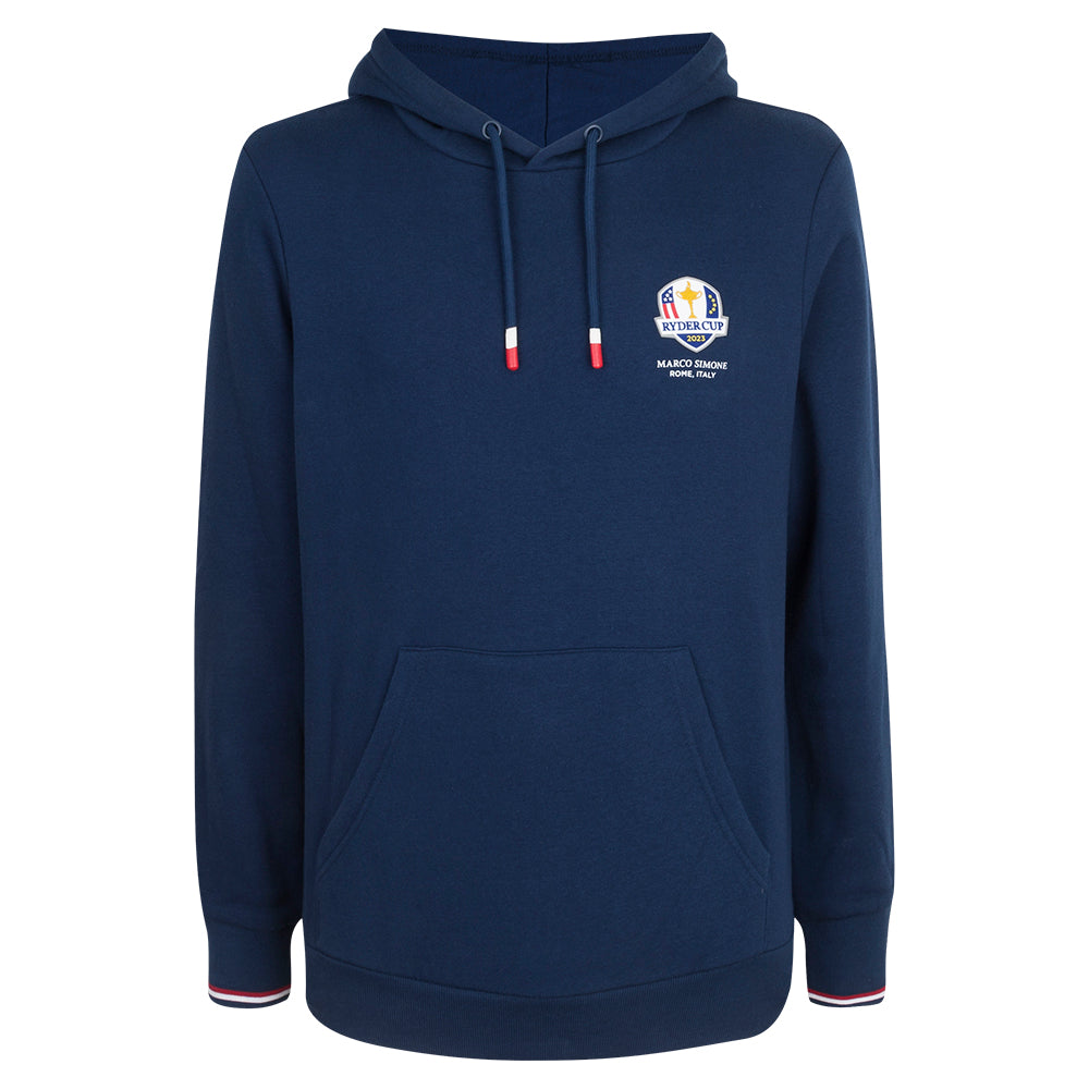Official 2023 Ryder Cup USA Fanwear Men's Navy Hoodie Front