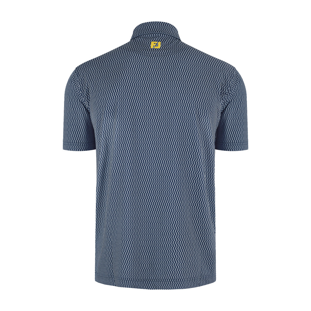 2027 Ryder Cup FootJoy Men's Navy Pattern Polo Shirt