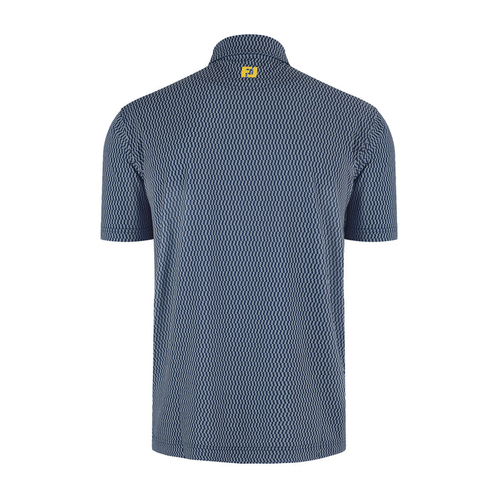 2027 Ryder Cup FootJoy Men's Navy Pattern Polo Shirt