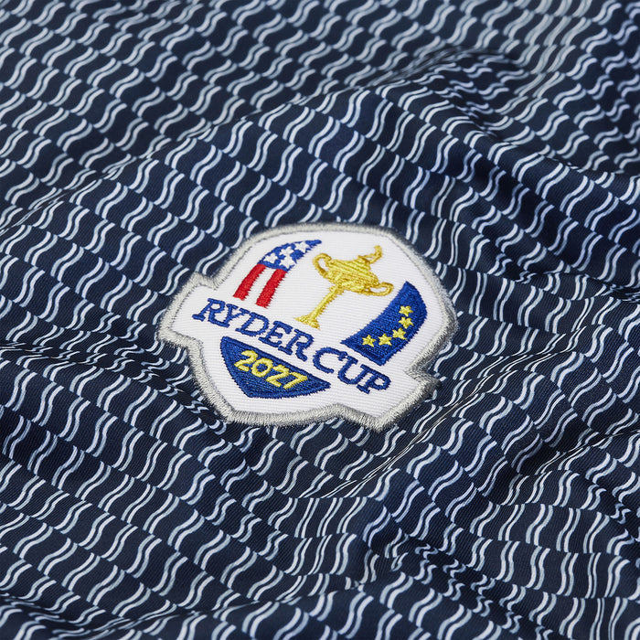 2027 Ryder Cup FootJoy Men's Navy Pattern Polo Shirt