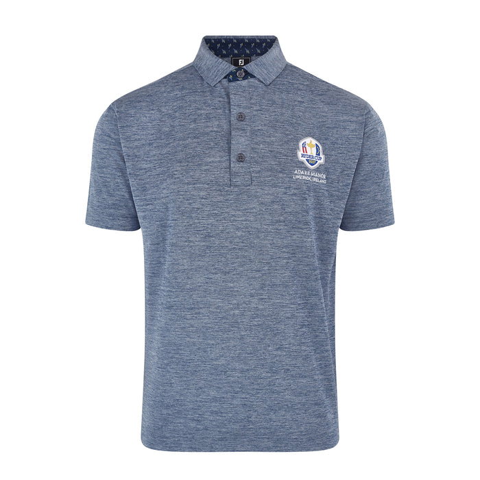 2027 Ryder Cup FootJoy Men's Navy Marl Polo Shirt