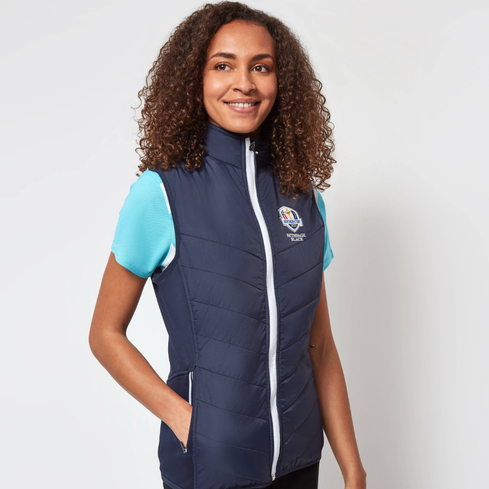 2025 Ryder Cup Sunderland of Scotland Women's Tania Navy Gilet Model