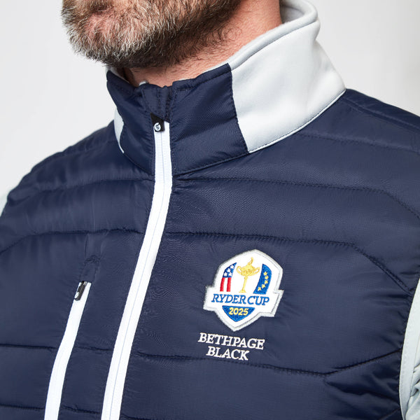 2025 Ryder Cup Sunderland of Scotland Men's Anton Navy Gilet The