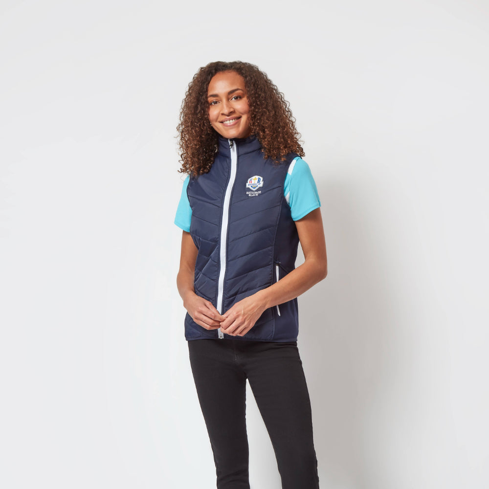 2025 Ryder Cup Sunderland of Scotland Women's Tania Navy Gilet Model