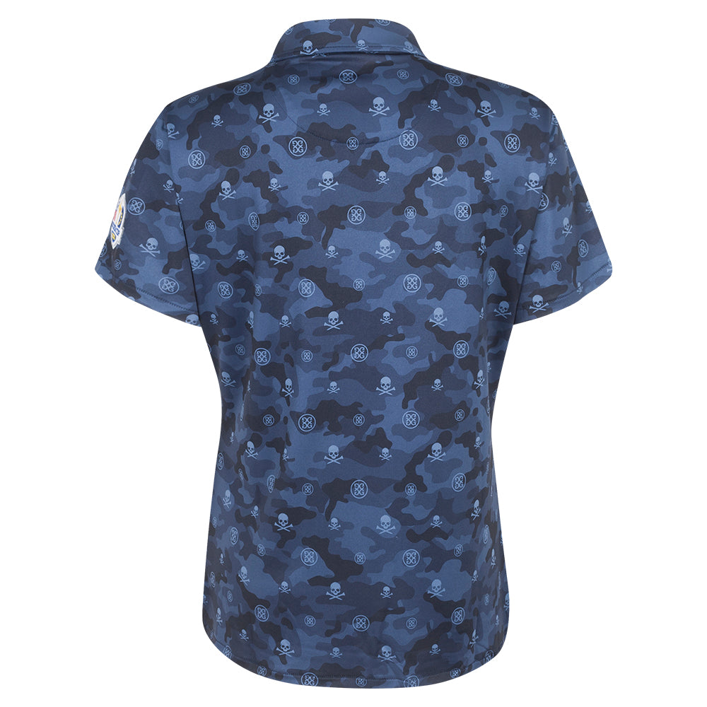 2023 Ryder Cup G/FORE Women&#39;s Camo Polo Shirt - Back