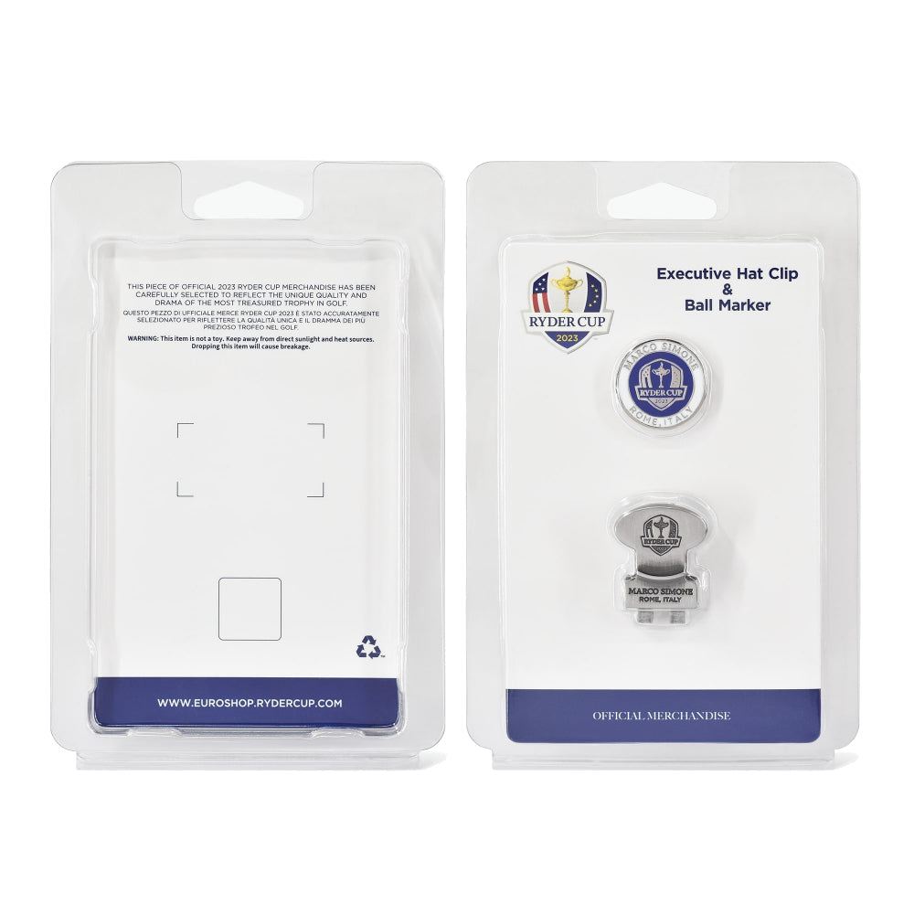 2023 Ryder Cup PRG Hat Clip and Ball Marker Back