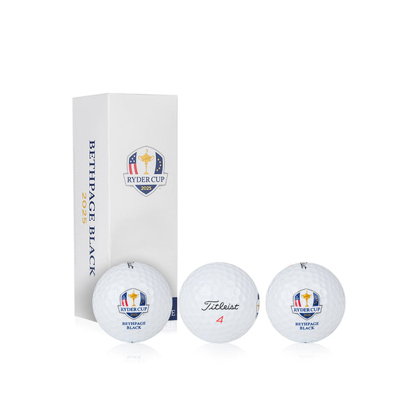 2025 Ryder Cup Titleist TruFeel Golf Balls 3 Ball Sleeve The