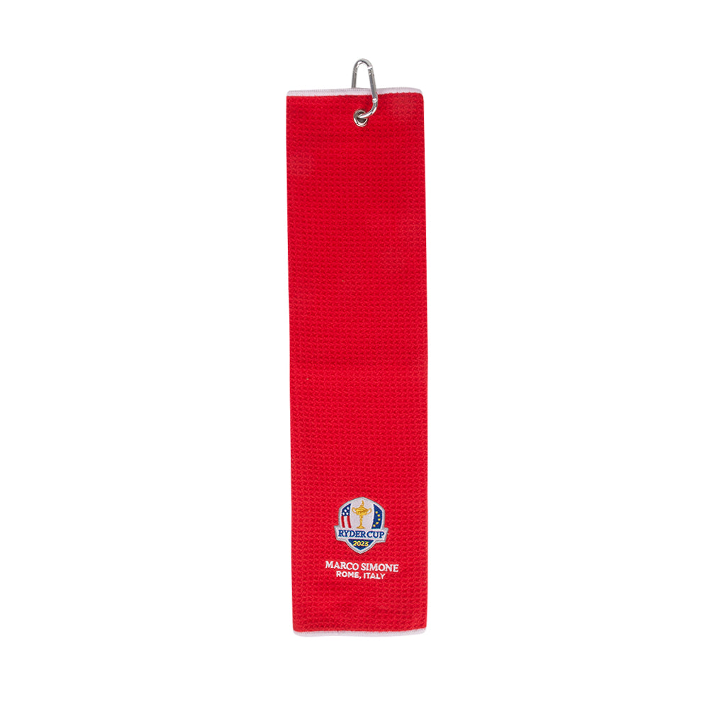 2023 Ryder Cup Red Microfibre Towel Front