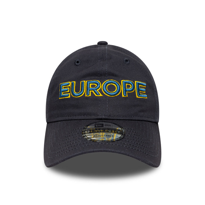 2025 Ryder Cup New Era 9Twenty Europe Wordmark Navy Cap