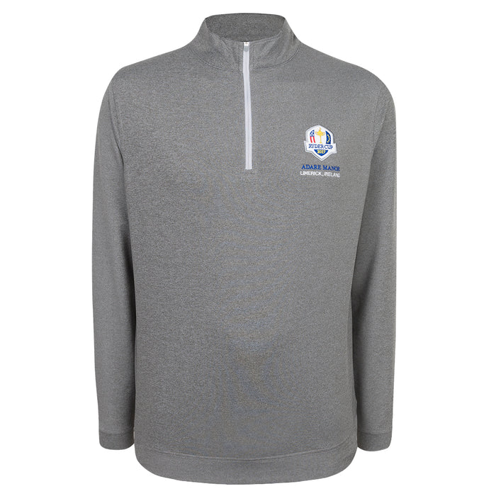 2027 Ryder Cup Peter Millar Men's Grey 1/4 Zip Mid Layer