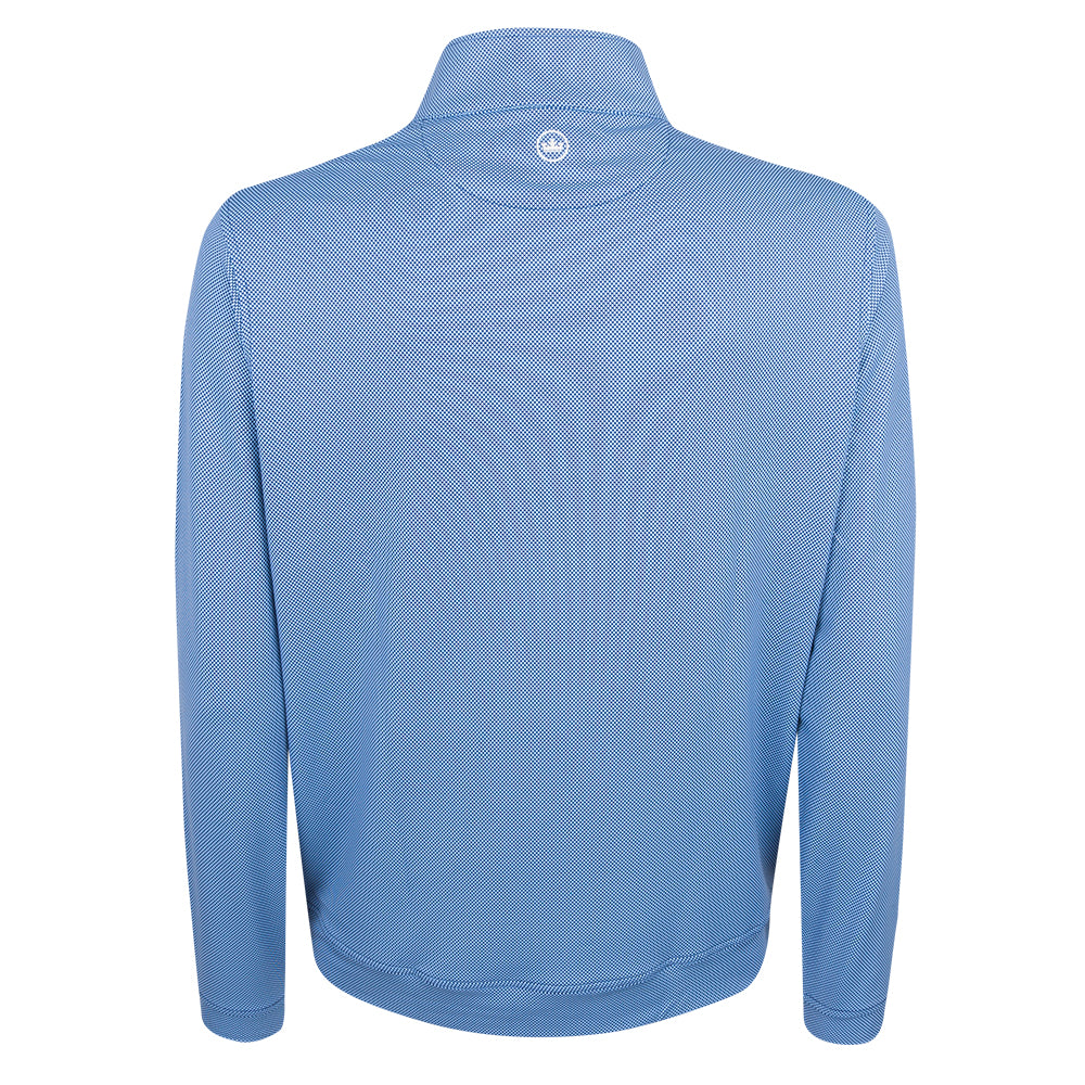 2027 Ryder Cup Peter Millar Men's Blue Pattern 1/4 Zip Mid Layer