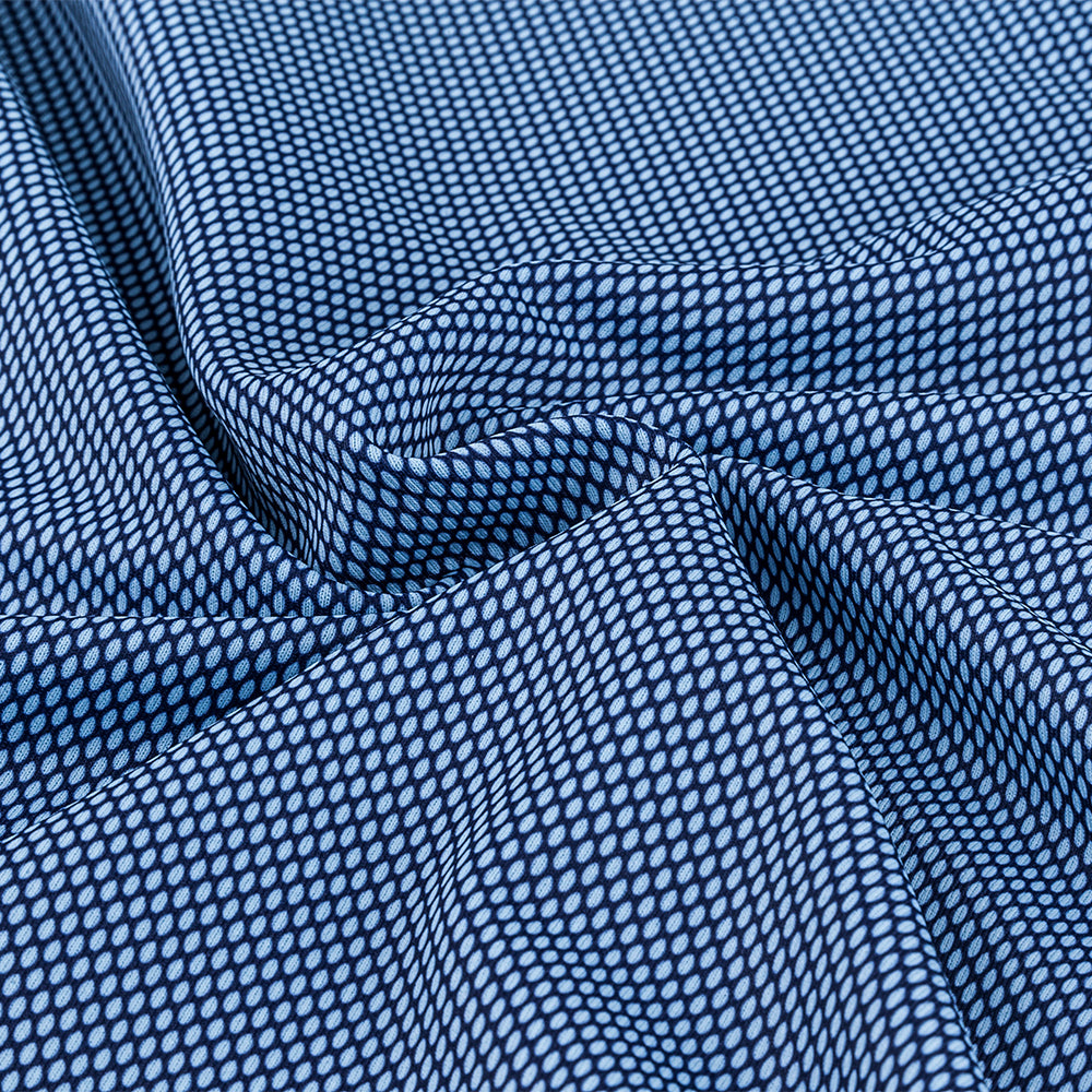 2027 Ryder Cup Peter Millar Men's Blue Pattern 1/4 Zip Mid Layer