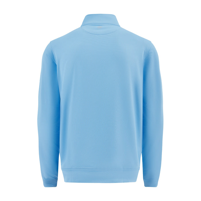2025 Ryder Cup Peter Millar Perth Birdseye Pattern Blue Quarter Zip