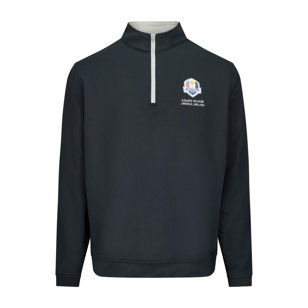 2027 Ryder Cup Peter Millar Men's Perth Black Quarter Zip