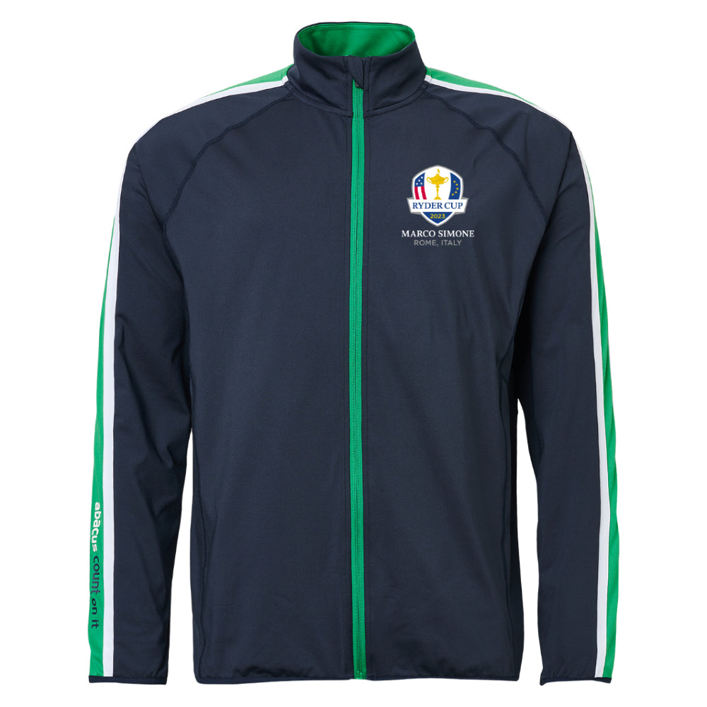 2023 Ryder Cup Abacus Men&#39;s Navy Kinloch Mid Layer Jacket Front
