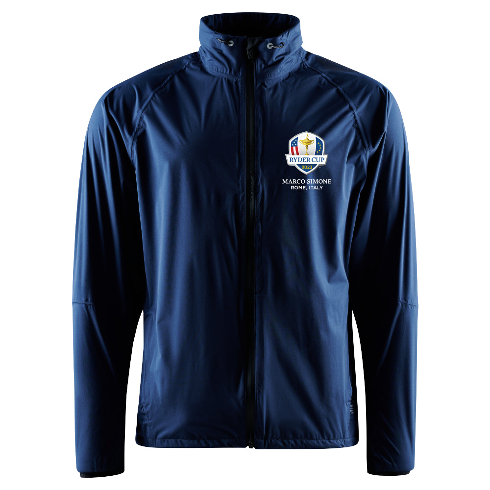 2023 Ryder Cup Abacus Men's Navy Pitch 37.5 Rain Jacket Front