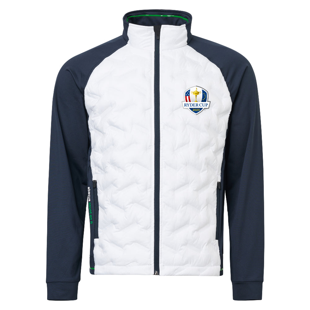 2023 Ryder Cup Abacus Men&#39;s Navy/White Grove Hybrid Jacket Front
