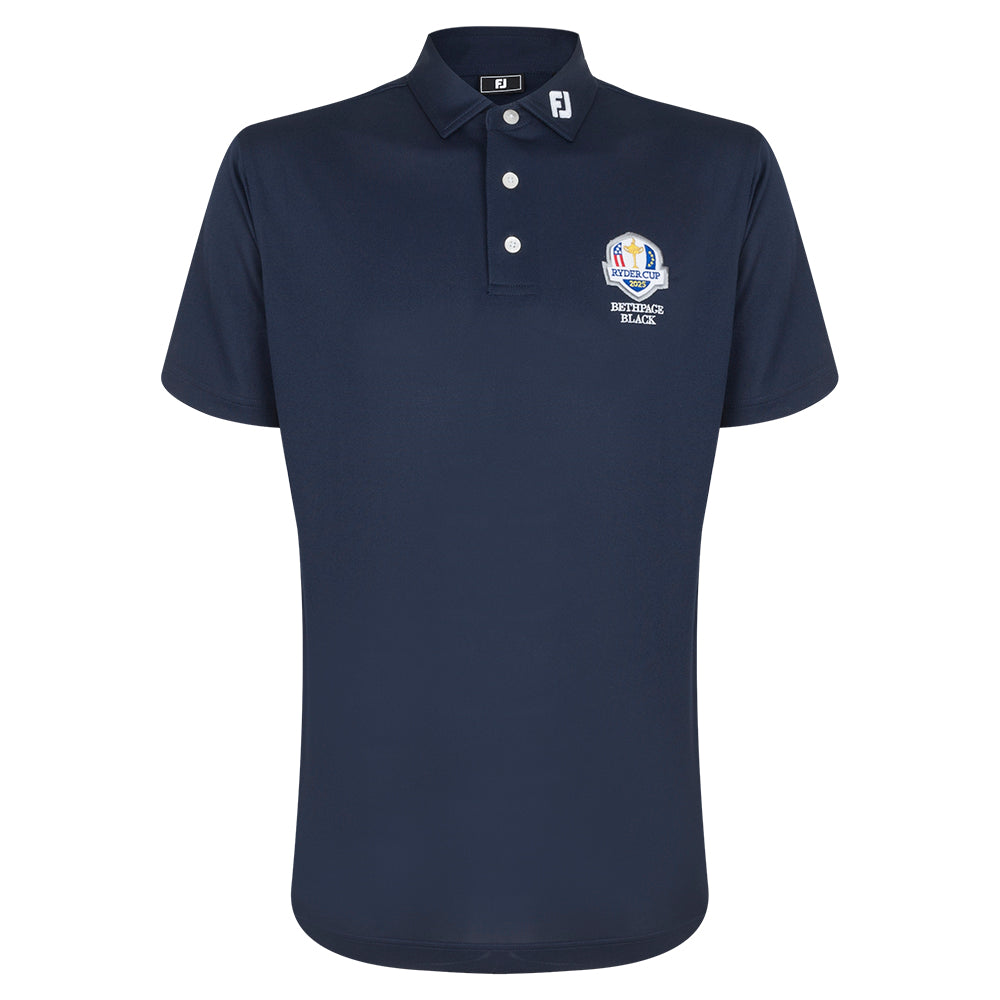 2025 Ryder Cup FootJoy Men's Navy Polo Front