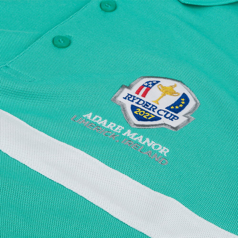 2027 Ryder Cup Glenmuir Men's Green Striped Polo Shirt