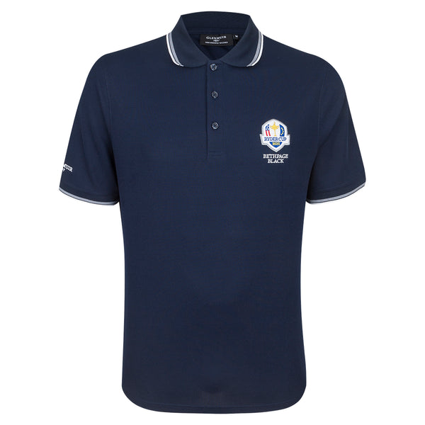 2025 Ryder Cup Glenmuir Men's Ethan Navy Polo The Official European