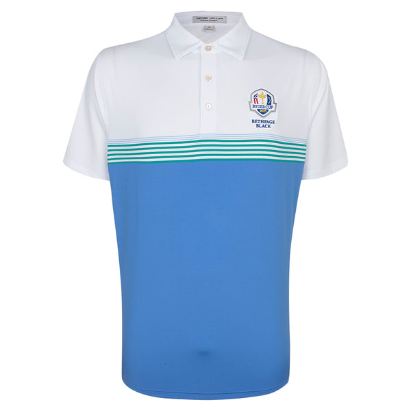 2025 Ryder Cup Peter Millar Men's White Harris Polo Shirt The