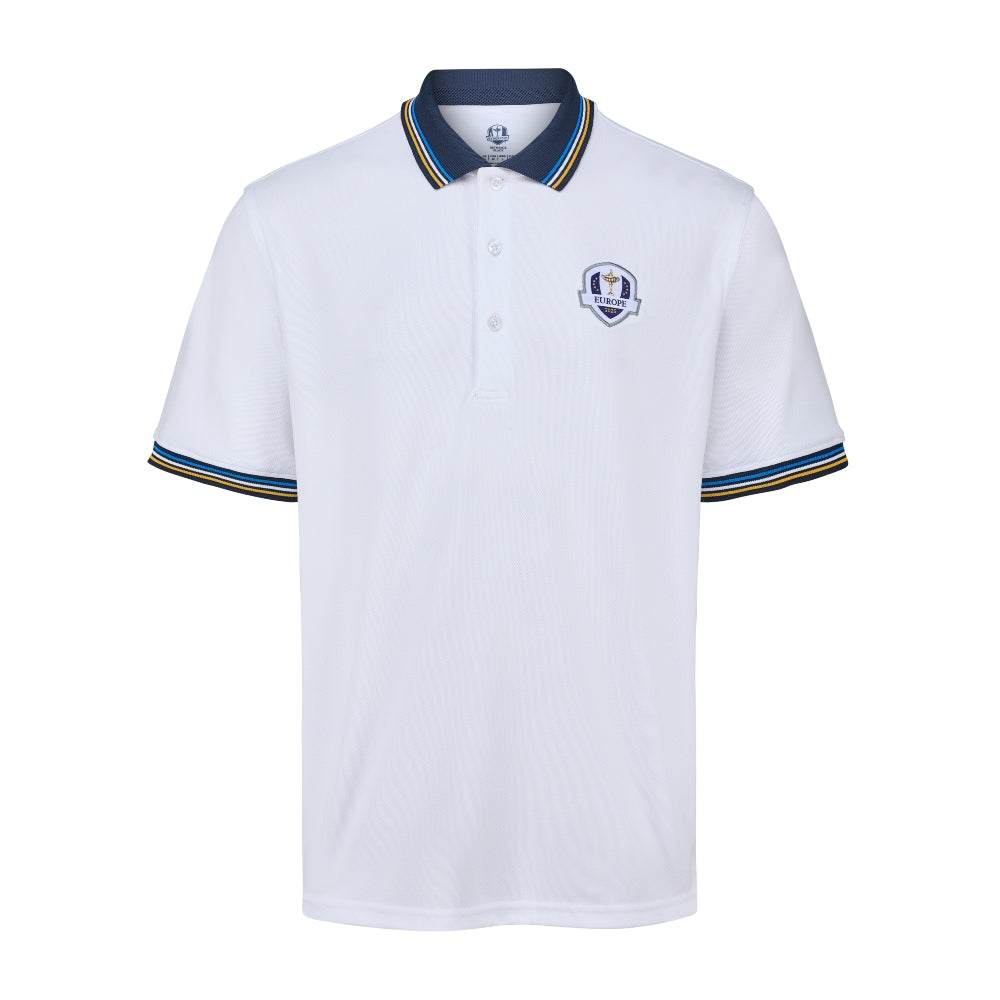 2025 Ryder Cup Fanwear Men's Tipped Collar Polo Shirt