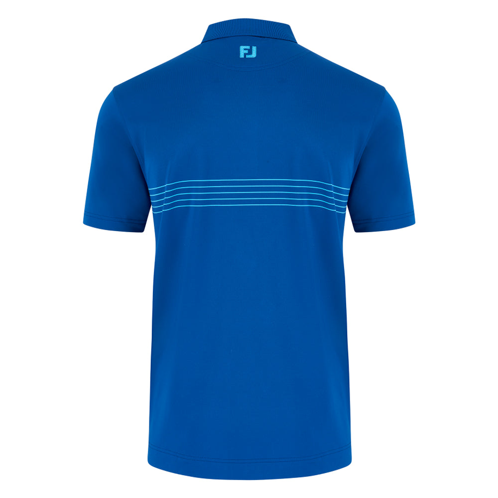 2027 Ryder Cup FootJoy Men's Blue Pinstripe Polo Shirt