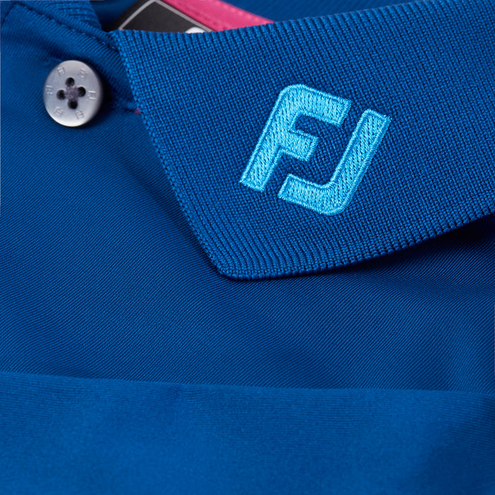 2027 Ryder Cup FootJoy Men's Blue Pinstripe Polo Shirt