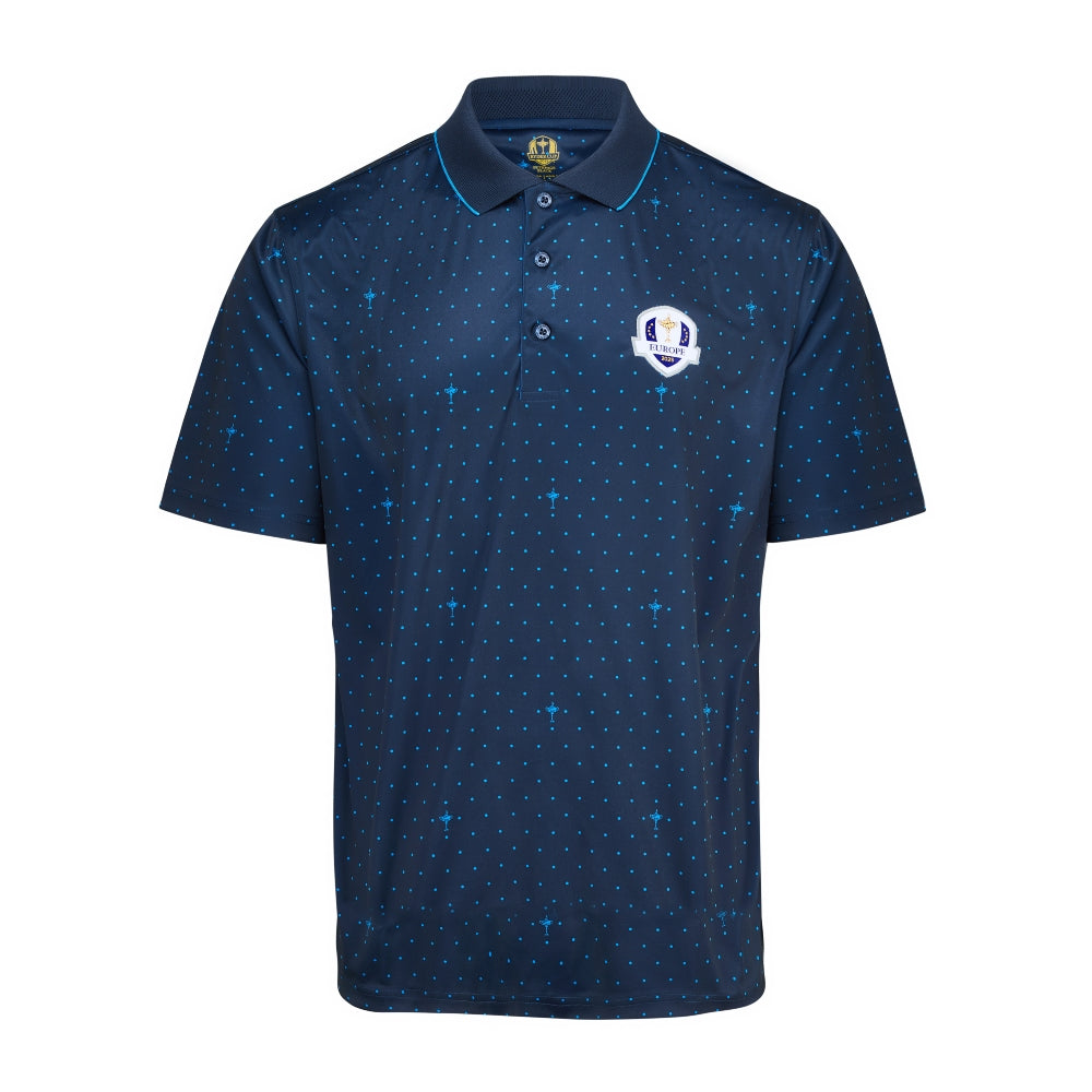 2025 Ryder Cup Fanwear Men's Trophy Print Polo Shirt