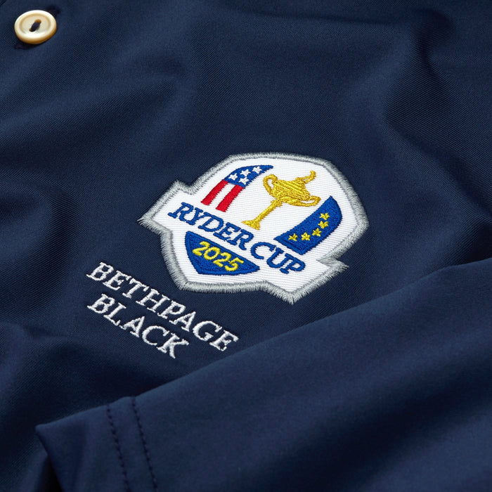 2025 Ryder Cup Peter Millar Men's Navy Performance Jersey Polo Shirt