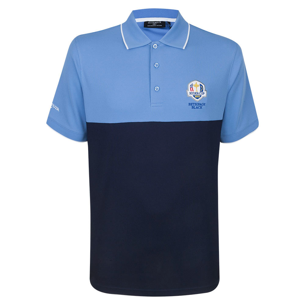 2025 Ryder Cup Glenmuir Men's Kintyre Colour Block Polo Shirt