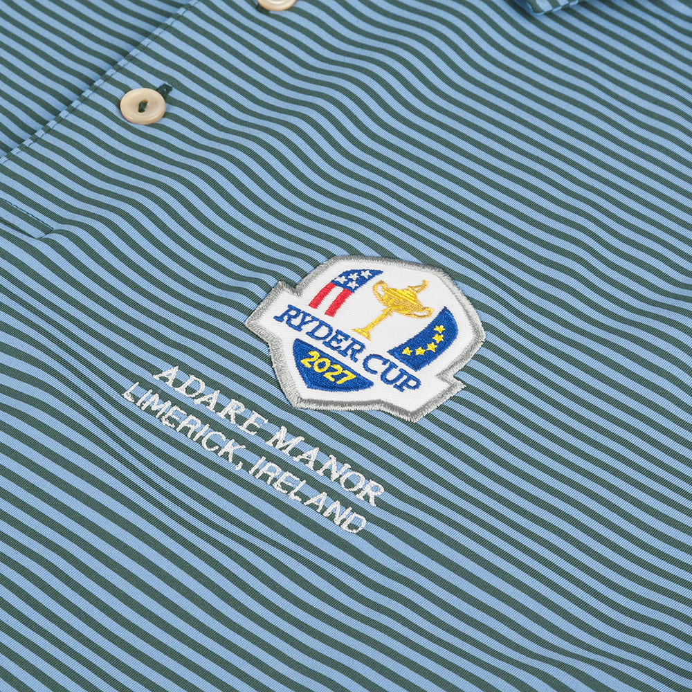 2027 Ryder Cup Peter Millar Men's Stripe Polo Shirt
