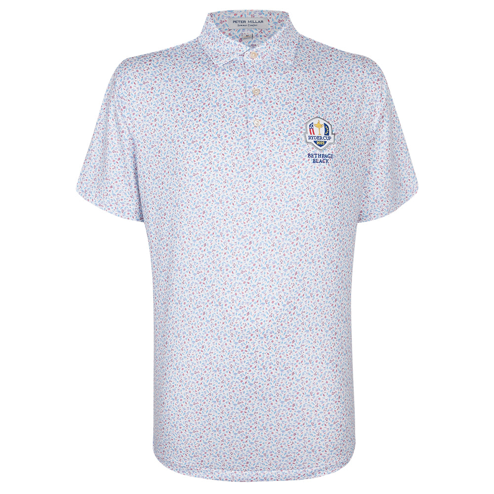 2025 Ryder Cup Peter Millar Men's Geo Pattern Polo Shirt