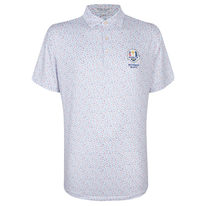 2025 Ryder Cup Peter Millar Men's Geo Pattern Polo Shirt