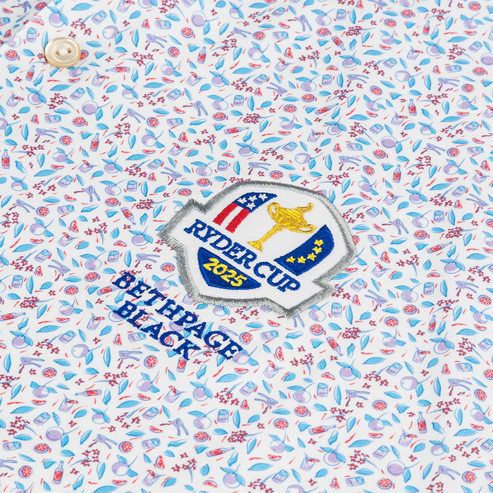 2025 Ryder Cup Peter Millar Men's Geo Pattern Polo Shirt