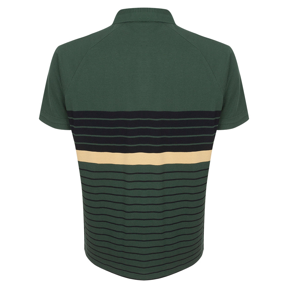 2023 Ryder Cup Men&#39;s Trophy Gold Stripe Polo Shirt Back
