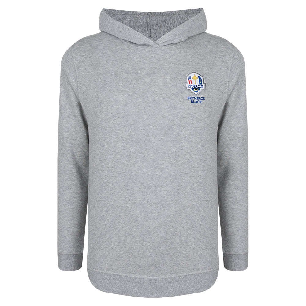 2025 Ryder Cup Peter Millar Women&#39;s Grey Relaxed Hoodie Front