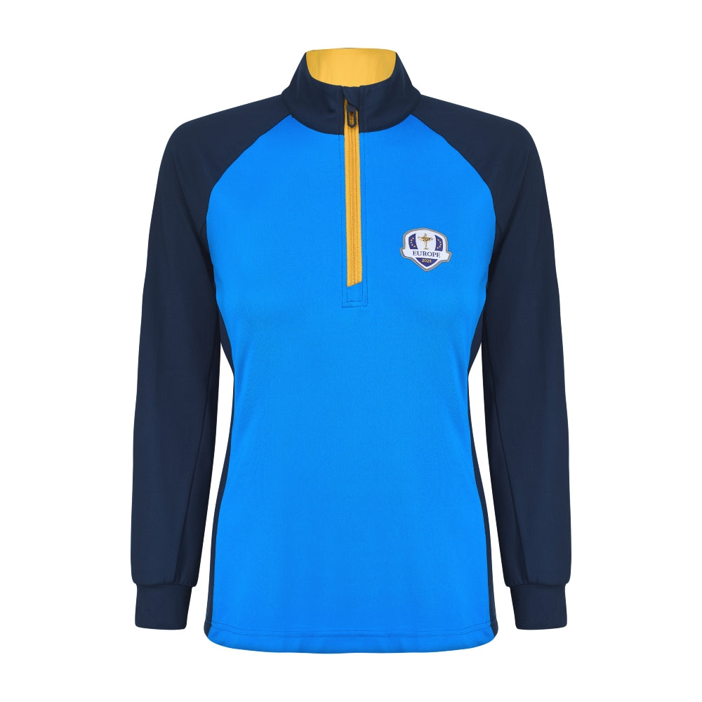 2025 Ryder Cup Fanwear Women's Royal Blue 1/4 Zip Midlayer