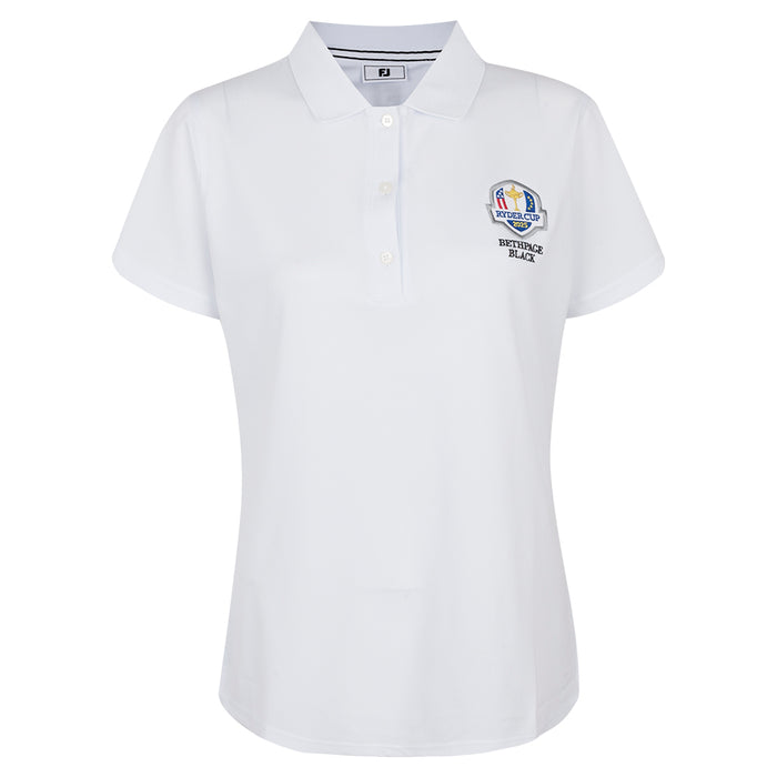 2025 Ryder Cup FootJoy Women's White Polo Front