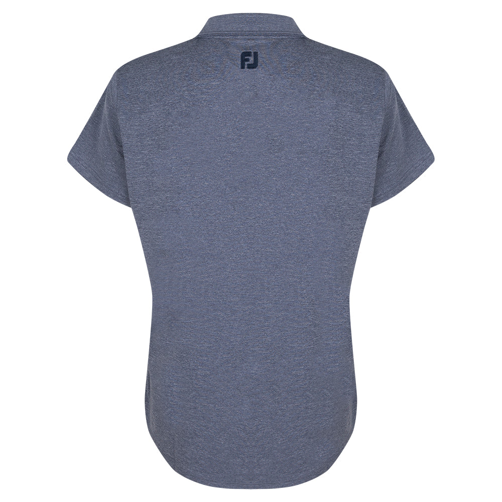 2025 Ryder Cup FootJoy Women's Heather Navy Polo Back