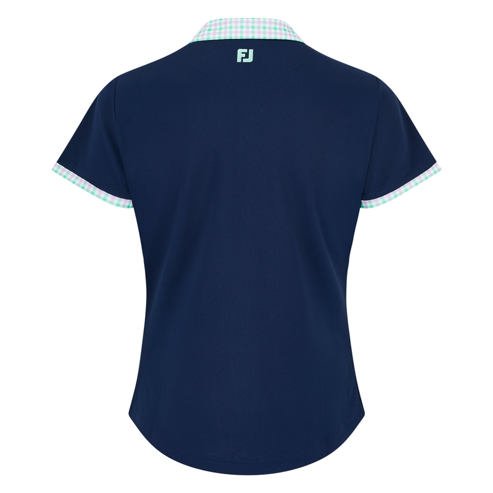 2027 Ryder Cup FootJoy Women's Gingham Collar Polo Shirt