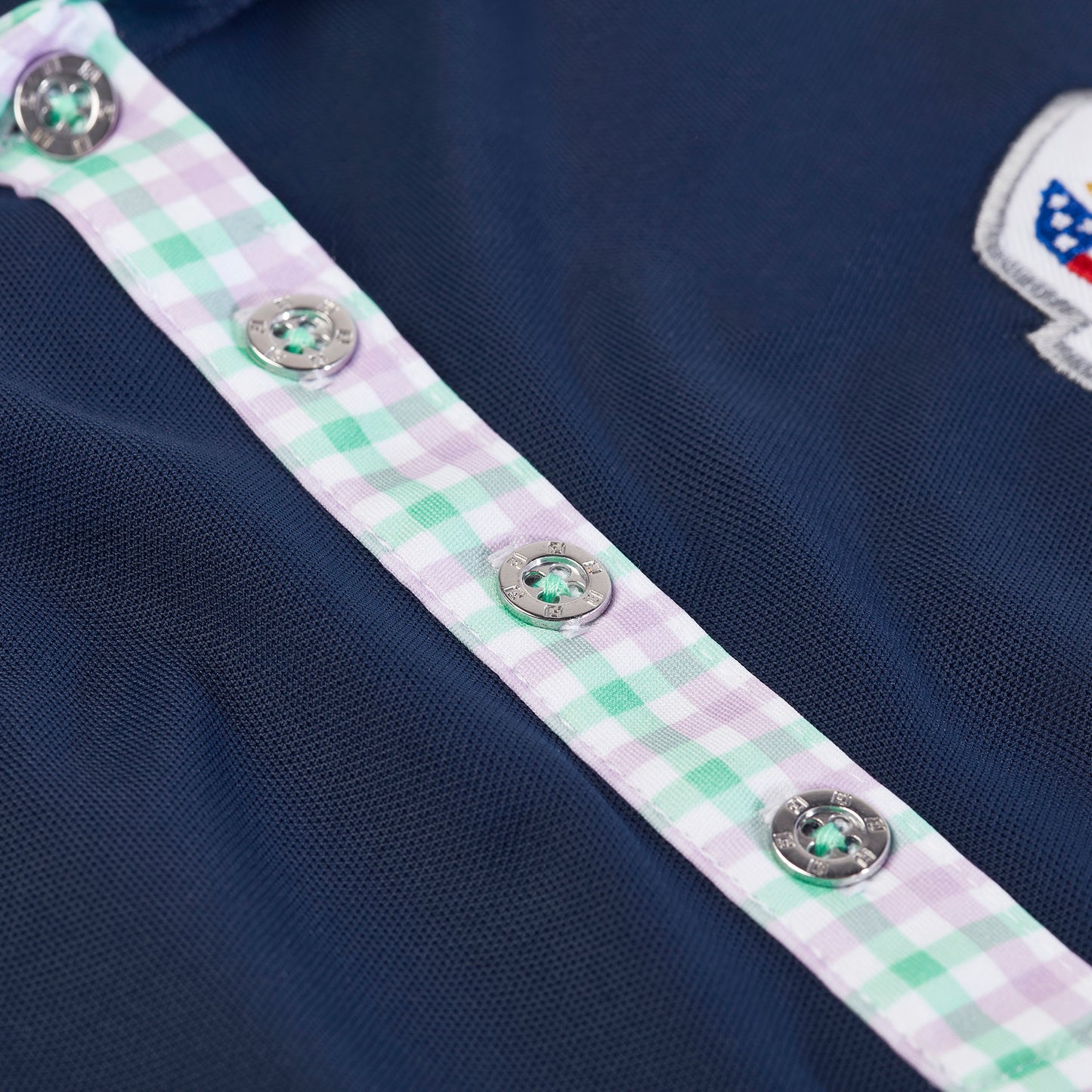 2027 Ryder Cup FootJoy Women's Gingham Collar Polo Shirt