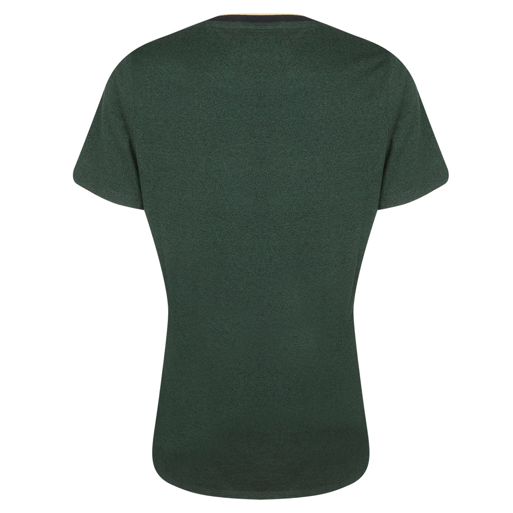 2023 Ryder Cup Women&#39;s Trophy Green Ribbed Collar T-Shirt Back