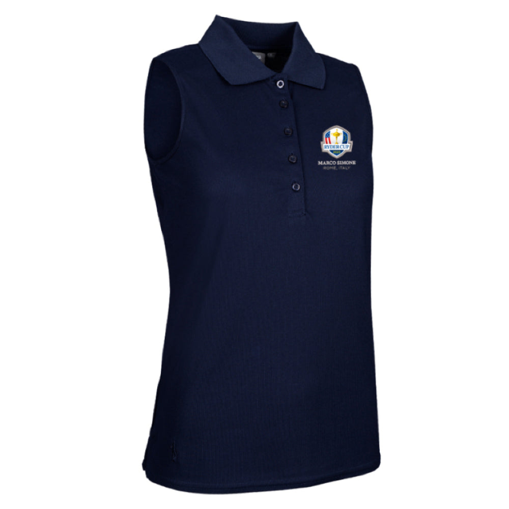 2023 Ryder Cup Glenmuir Women&#39;s Jenns Sleeveless Polo Front