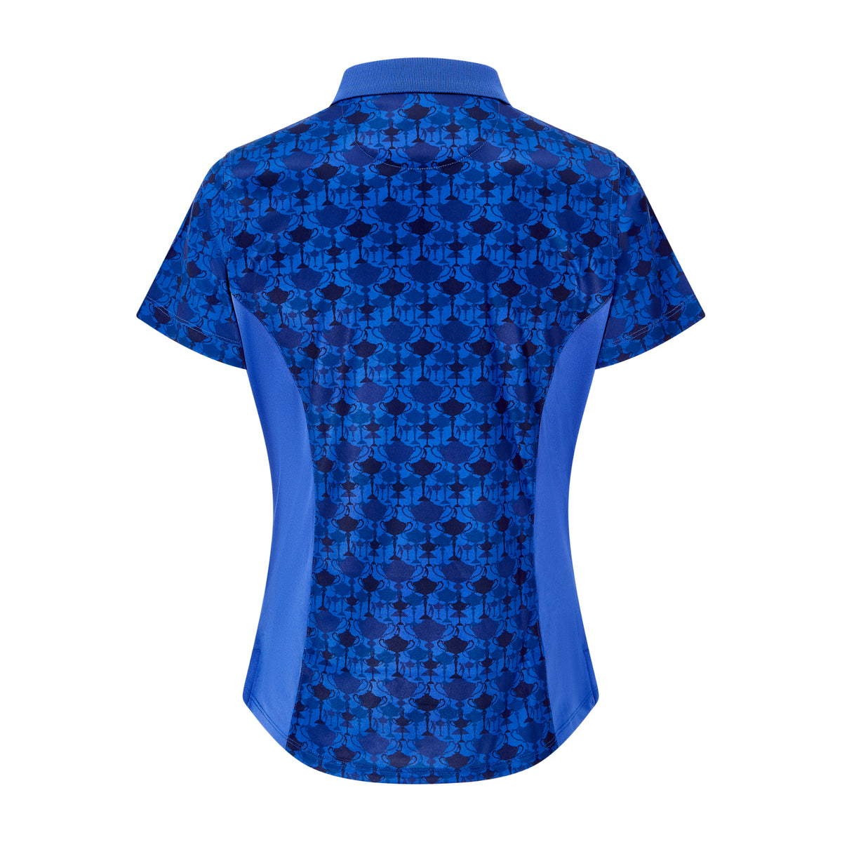 2023 Ryder Cup Rome Collection Women&#39;s Trophy Print Royal Blue Polo Shirt - Back