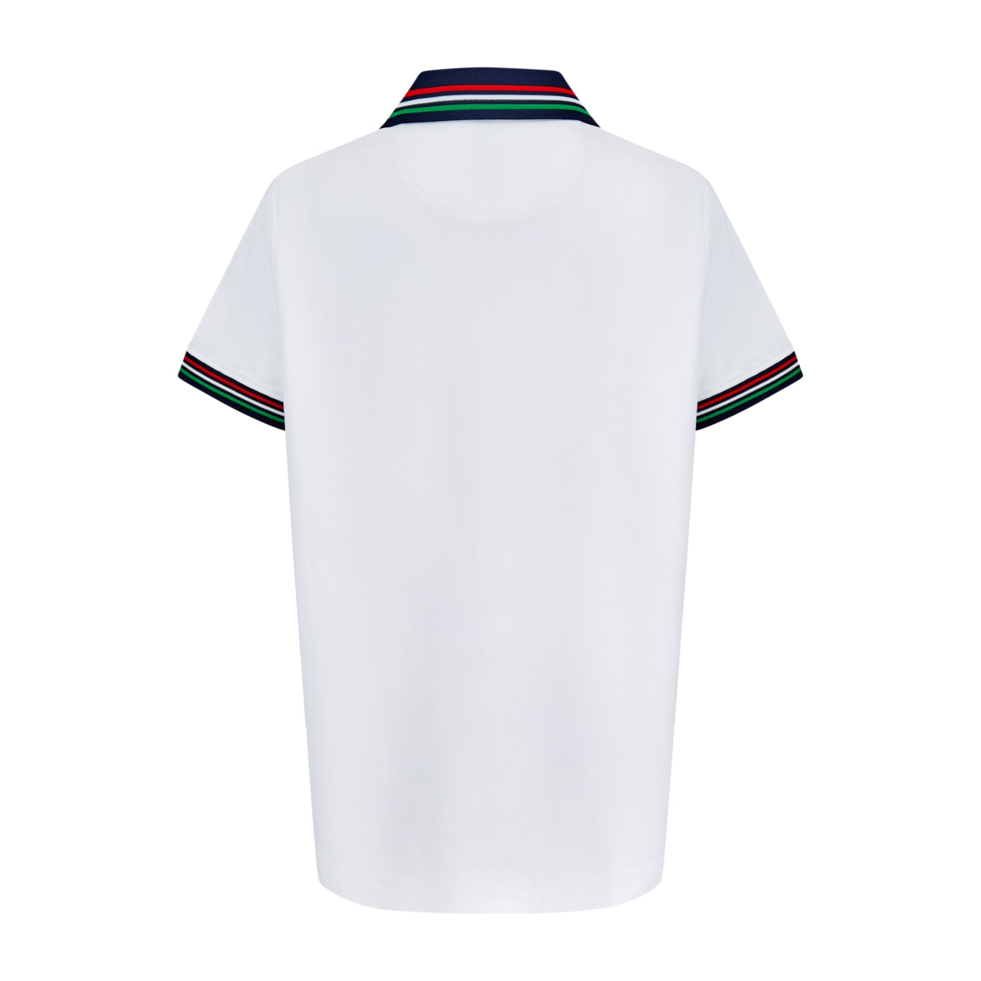 2023 Ryder Cup Rome Collection Youth Tipped White Polo Shirt - Front